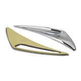 GOLDWING 12-17 WINDSHIELD GARNISH VENT CHROME ACCENTS