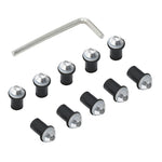 SILVER WINDSCREEN M5 BOLT SCREWS